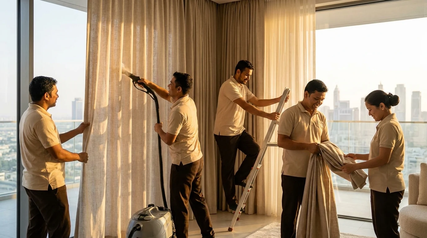 شركة تنظيف ستائر في أبوظبي : 0505513075